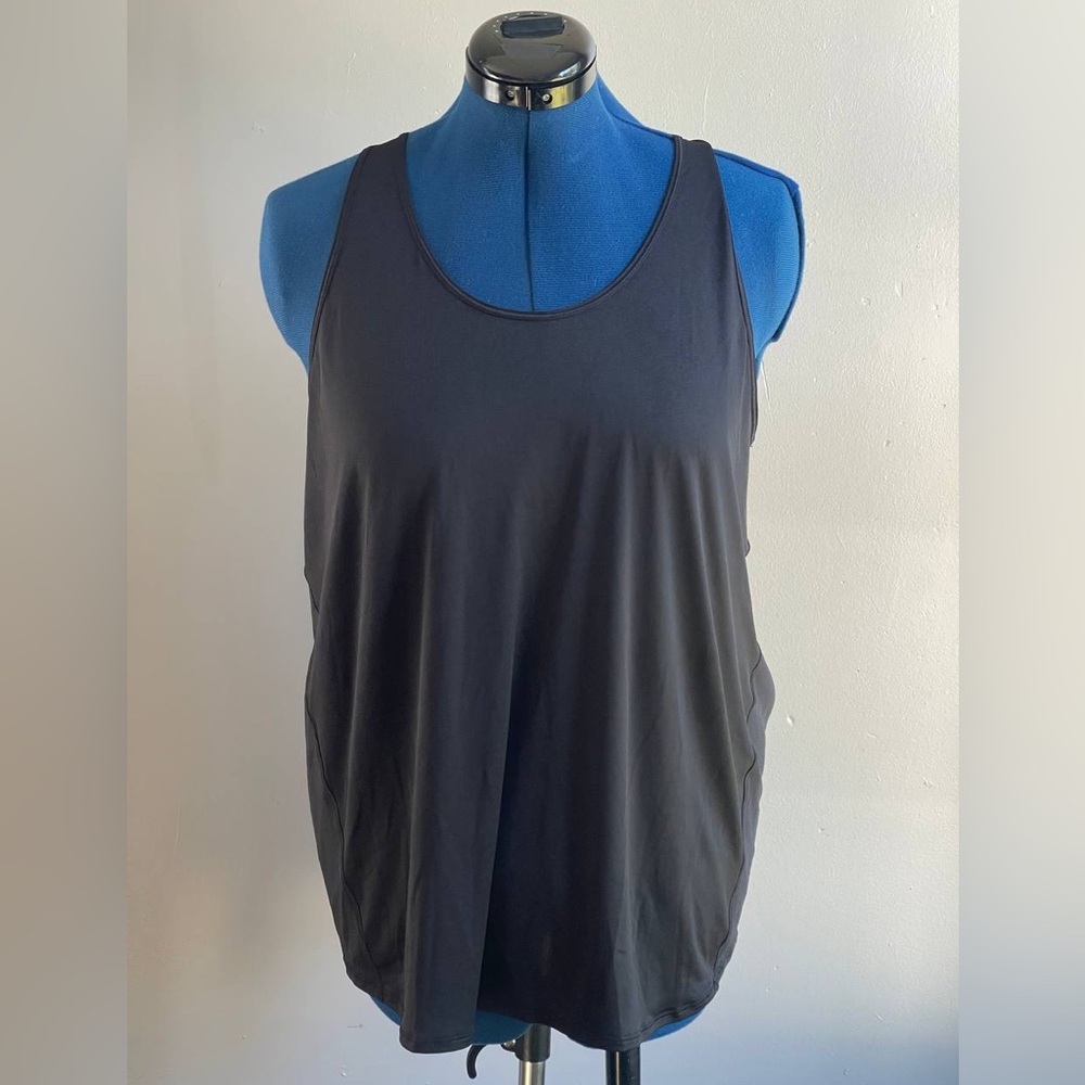Lululemon Women's Essential Tank Pleated Racerback Tank Top Sz 10 Yoga Black